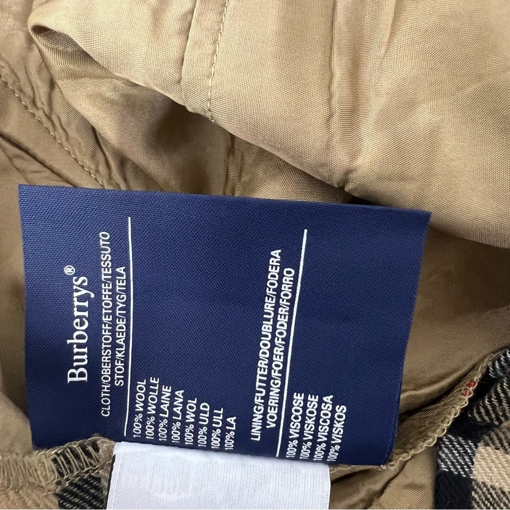 Burberry nova check print vintage shorts with metal charms unisex retro unisex - Picture 11 of 16